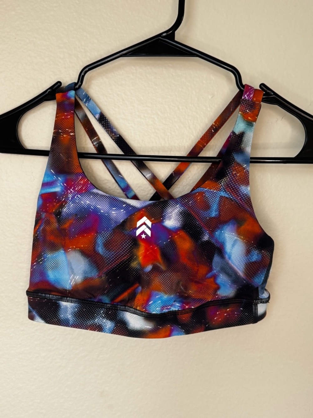 lululemon athletica Multicolor Strappy Sports Bra in Blue, Red & Purple